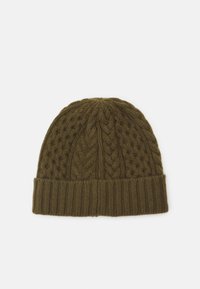 Johnstons of Elgin ARAN CABLE BEANIE - Gorro - olive
