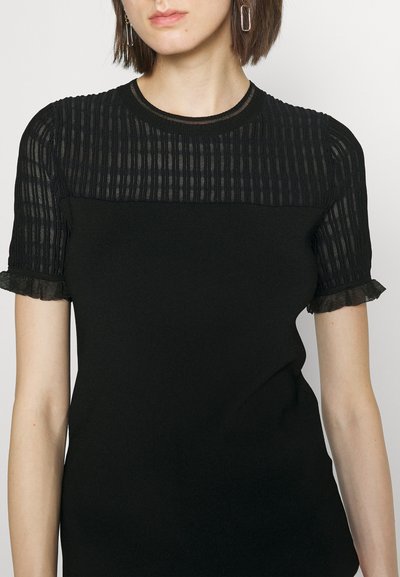 3.1 Phillip Lim OTTOMAN FITTED - Βασικό μπλουζάκι - black midnight