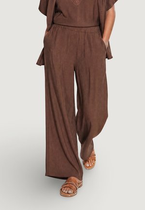 I AM, PANTALONE CRINKLE 56070 - Pantaloni - chocolate