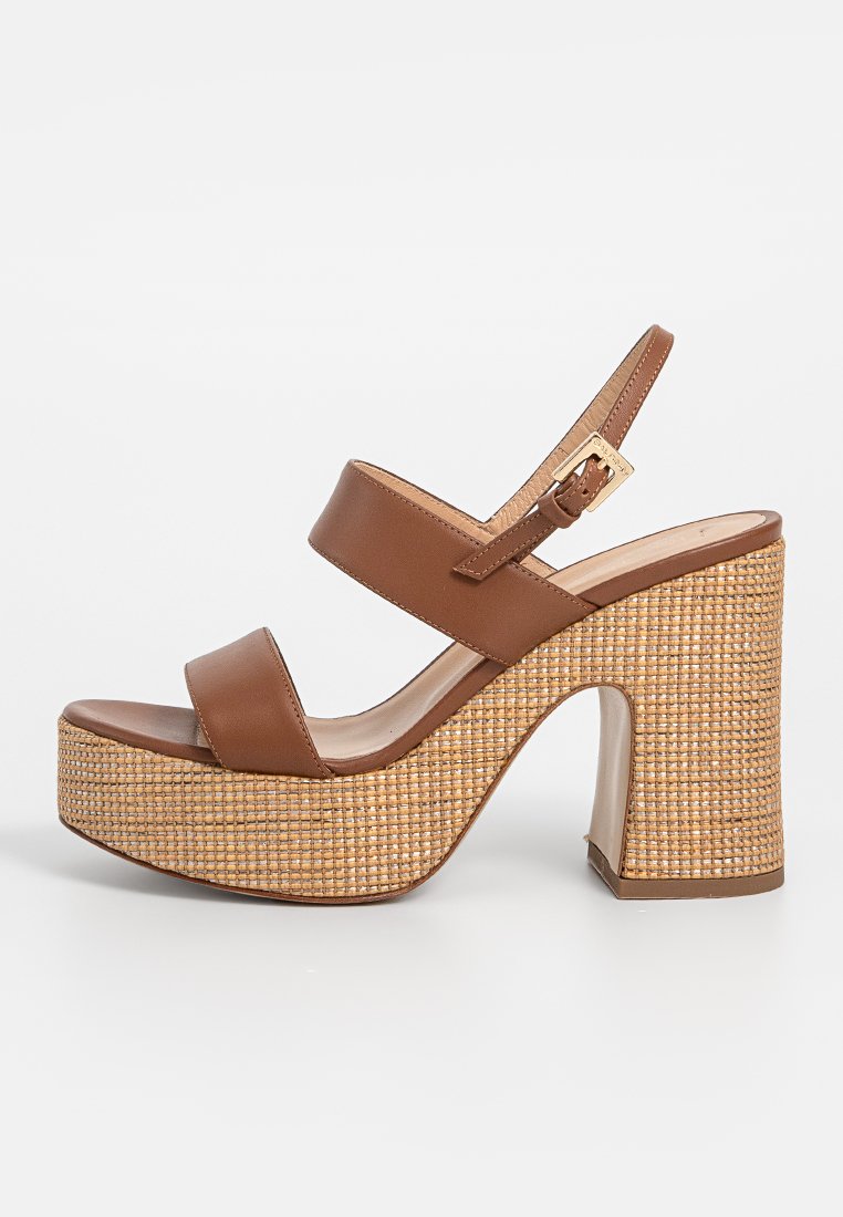 Baldinini Sandalen met plateauzool bruin