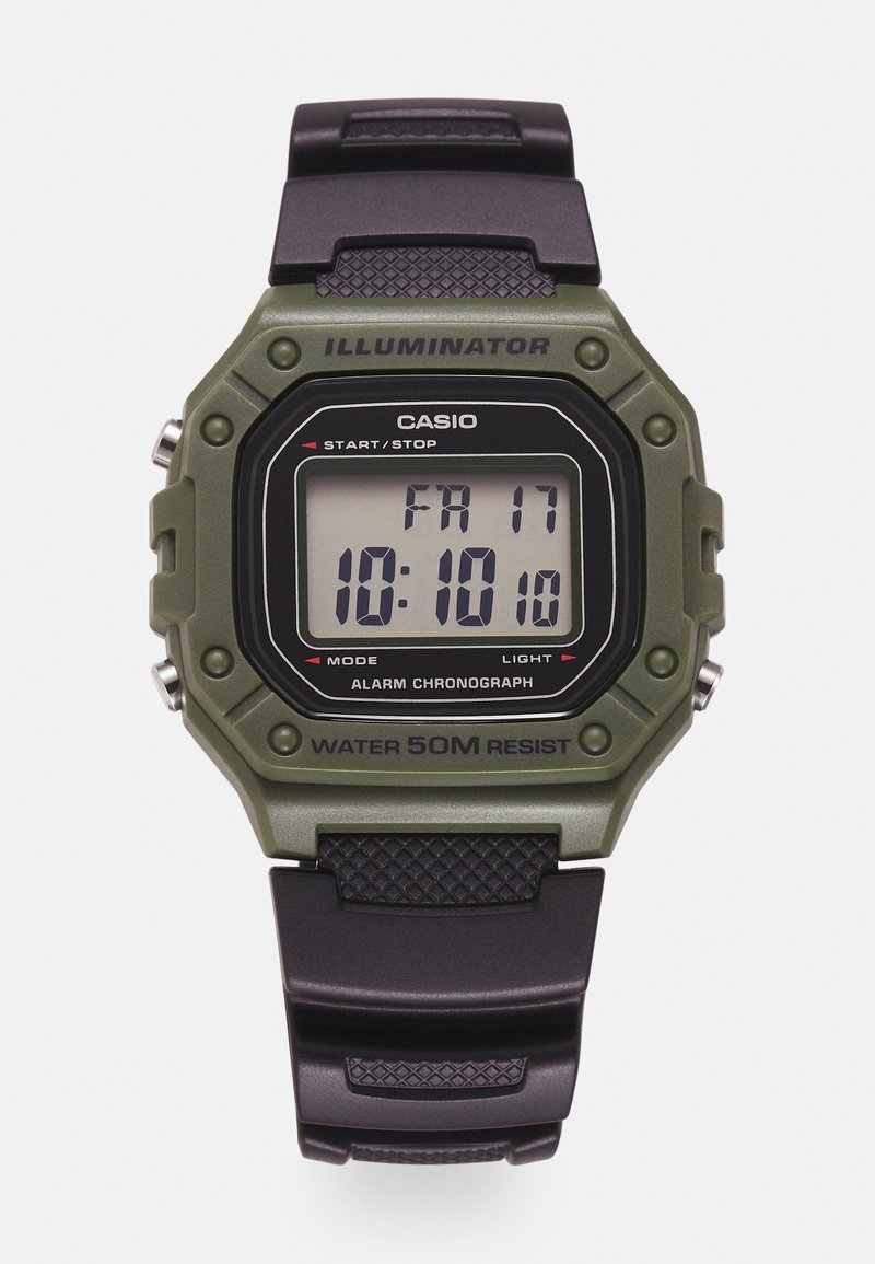 Casio - AVEF UNISEX - Ceas digital - black/green, Extindeți