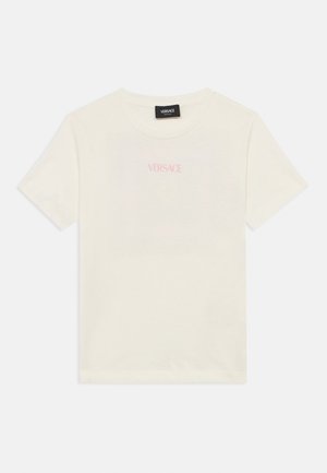 LOGO BAROCCO RAMADAN UNISEX - Nyomott mintás póló - bianco/giallo/rosa