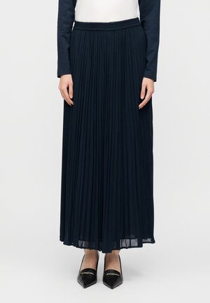 MAXI PLEATED SKIRT - Saia comprida - midnight blue