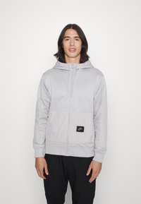 Nike Sportswear HOODIE - Camisola com fecho - light iron ore/light iron ore/black