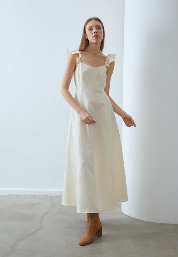 LINEN MIX MAXI DRESS - Maxi dress