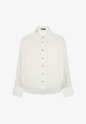 Calliope, CAMICIA TINTA UNITA - Camicia - bianco lana