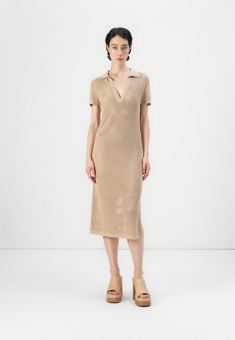 RIANI Gebreide jurk lichtbruin