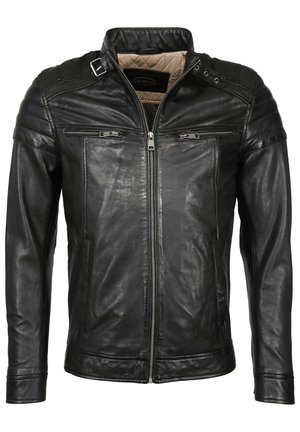 Leren jas - black