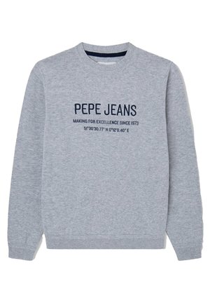 Striktrøje - light grey