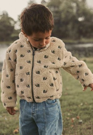 Lil' Atelier, JACKET EMBROIDERY SHERPA - Fleecejas - turtledove