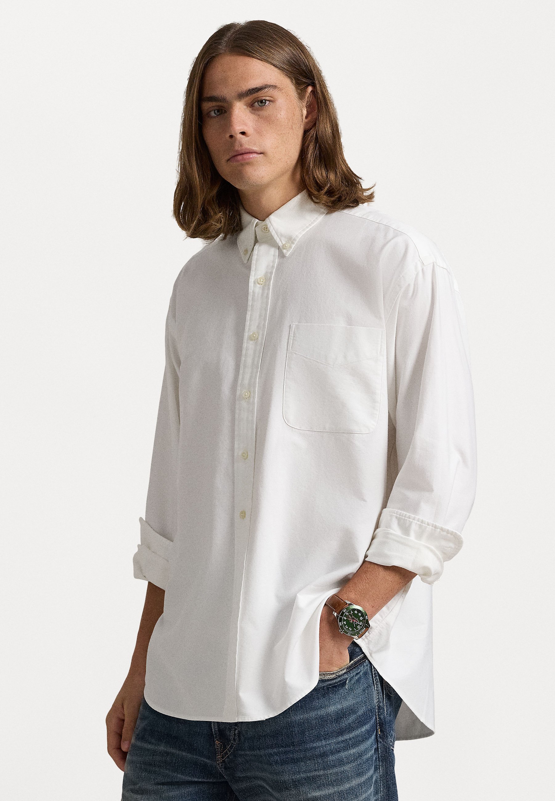 Polo Ralph Lauren THE ORGANIC COTTON BIG SHIRT - Shirt - white 