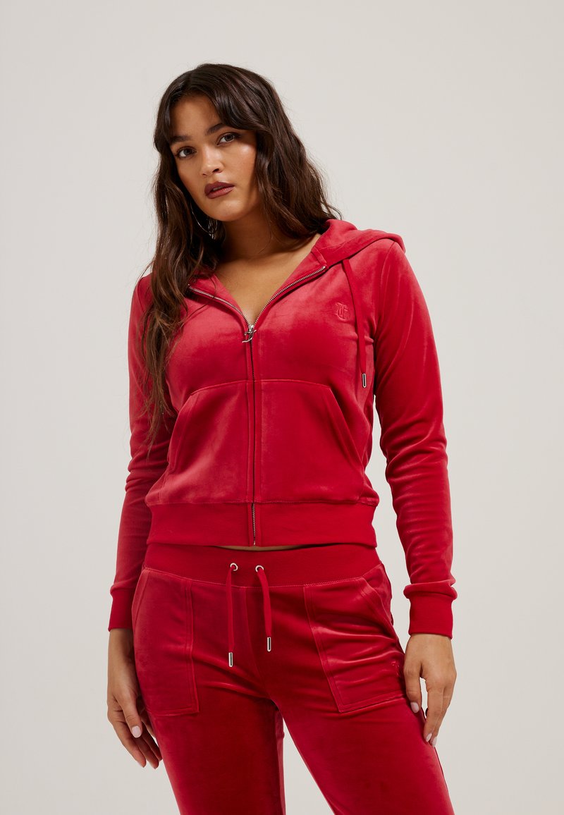 Juicy Couture - ROBERTSON - Zip-up sweatshirt - astor red, Enlarge