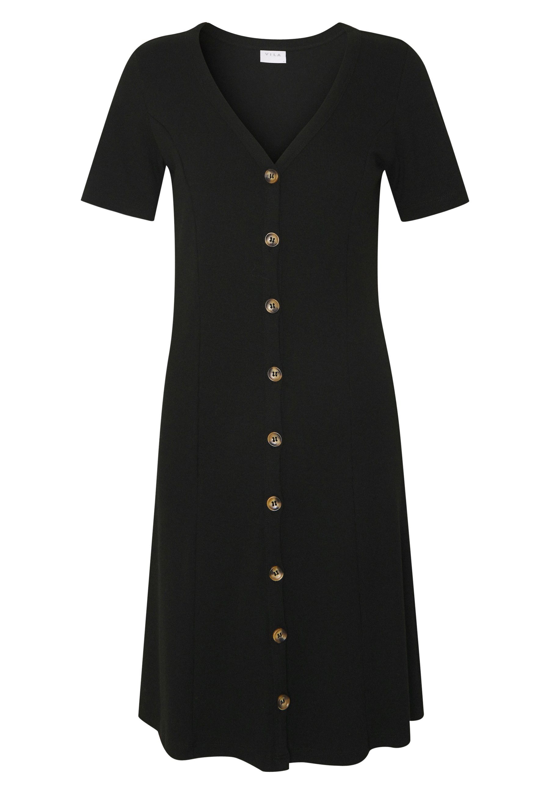 Vila VICONIA DRESS Jerseykjole black Zalando.no Vila VICONIA DRESS - Jerseykjole - black