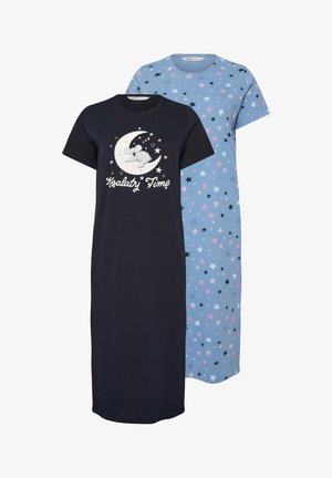 To to korte natkjoler: sort med sovende koala og teksten "Koalaty Time", og blå med flerfarvet stjernemønster.