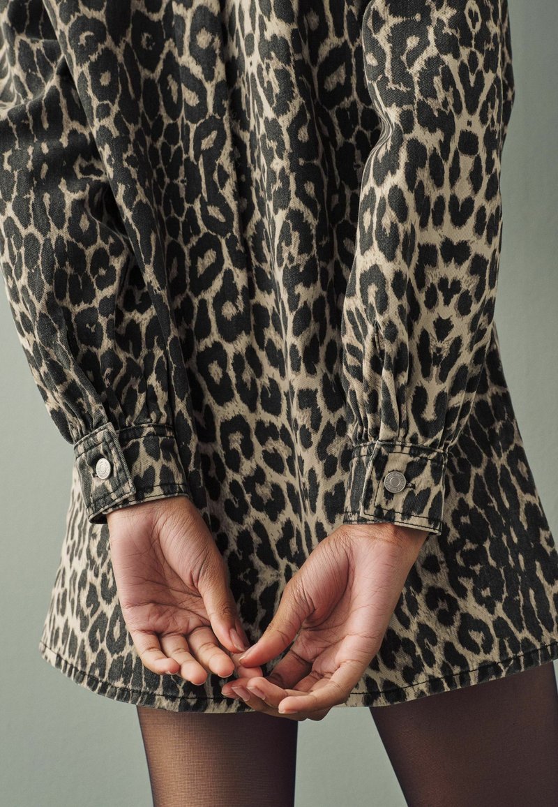 next leopard print shirt dress Buy Simply Be Animal Leopard Print Shirt Dress With Pockets from Next USA