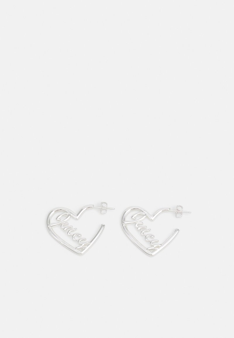 Juicy Couture HEART LARGE HOOP  - Náušnice - silver-coloured