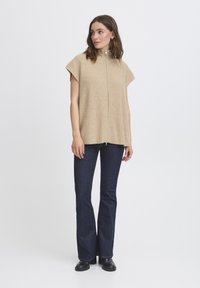 ICHI Cardigan - oatmeal melange