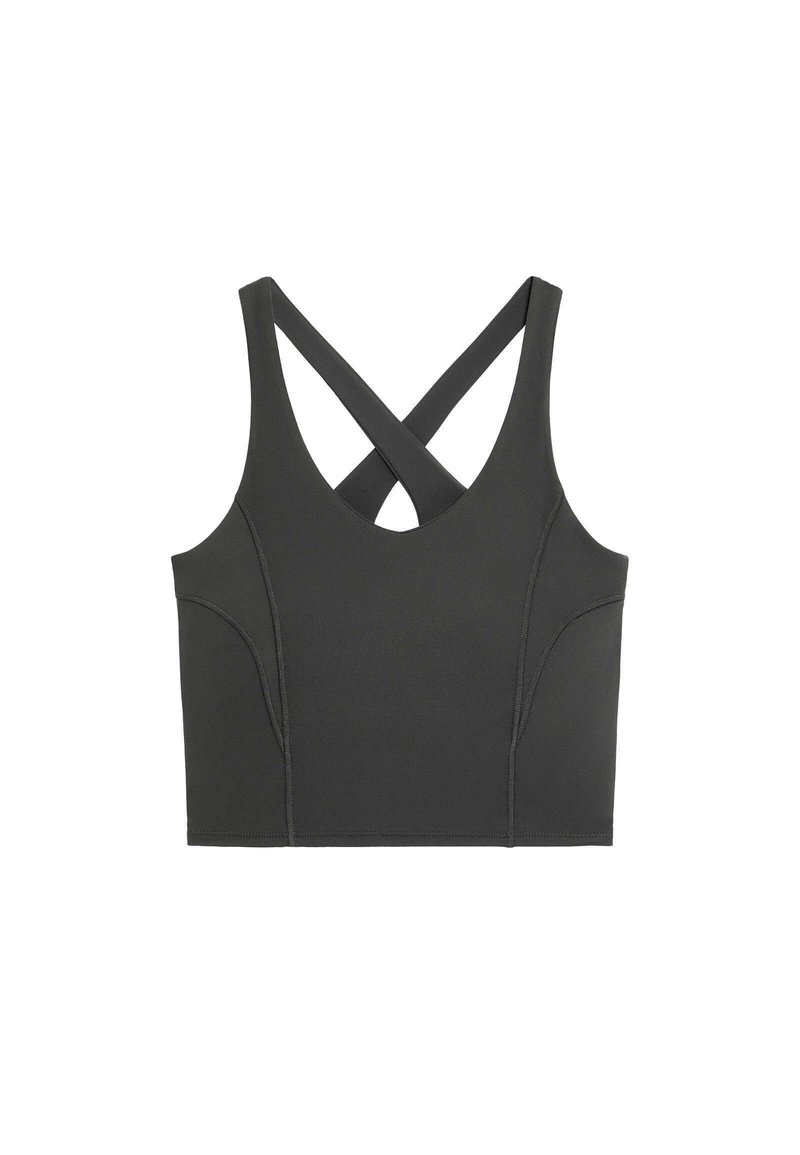 OYSHO Top donkergrijs gemêleerd OYSHO Top donkergrijs gemêleerd