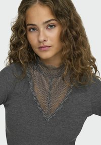 ONLY ONLTILDE HIGH NECK - Longsleeve - dark grey melange