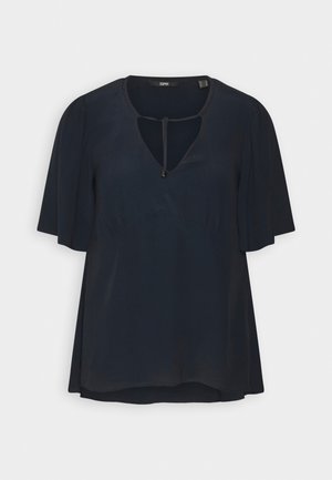 Esprit Collection SHINY FLUID - Bluse - navy