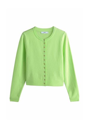 REGULAR FIT - PRINTED CREW NECK - Kardigán - fluro green