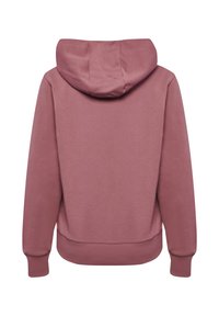 Kapuzenpullover in Hellrosa, aus weichem Stoff. Mit gerippten Bündchen und Saum, in entspannter Passform. Einfaches, sauberes Design ohne Drucke.