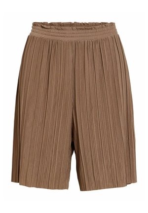 VILA, HIGH WAISTED SHORTS VIPLIS PLEATED - Shorts - fossil