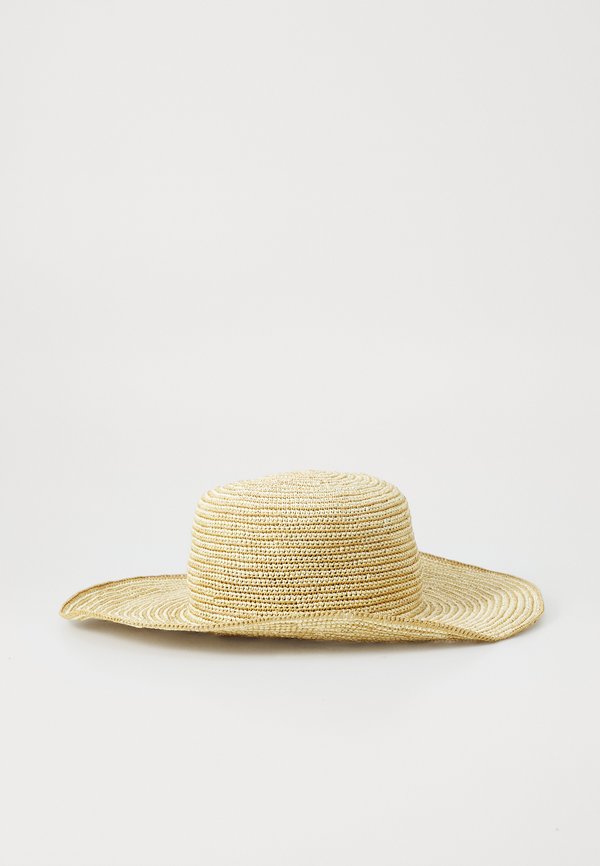 MOLDEABLE CROCHET HAT WITH WIRE BRIM - Hat - natural beige