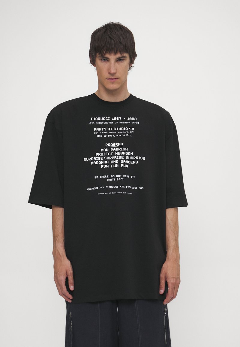 Fiorucci INVITATION UNISEX - Tričko s potlačou - black