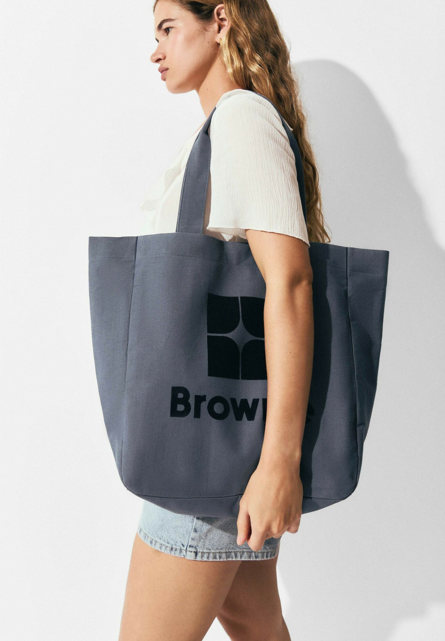 Brownie SHOPPER LOGO - Handbag - azul/blue - Zalando