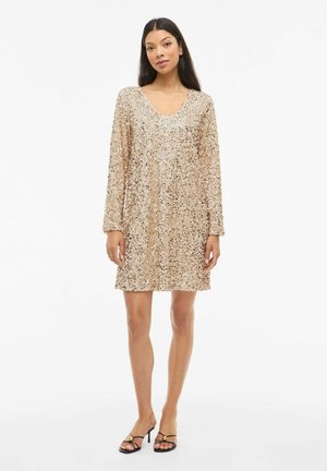 MINI VIFAITH PAILLETTEN - Robe de soirée - frosted almond
