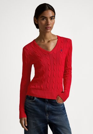 KIMBERLY LONG SLEEVE PULLOVER - Pulover - rl2000 red