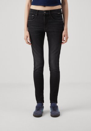 G-Star 3301 HIGH - Jeans Skinny Fit - worn in coal