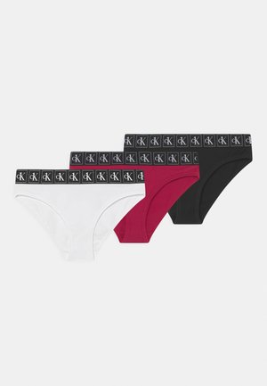 3 PACK - Kalhotky - blissful berry/black/white