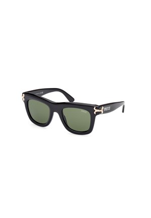 Sunglasses - nero lucido-verde scuro