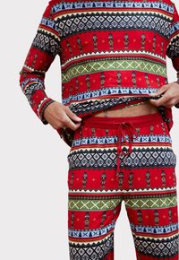 Chelsea Peers FAIR ISLE NUTCRACKER  SET - Pigiama - red