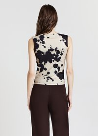 Calliope SMANICATO A FANTASIA - Top - var bianco panna