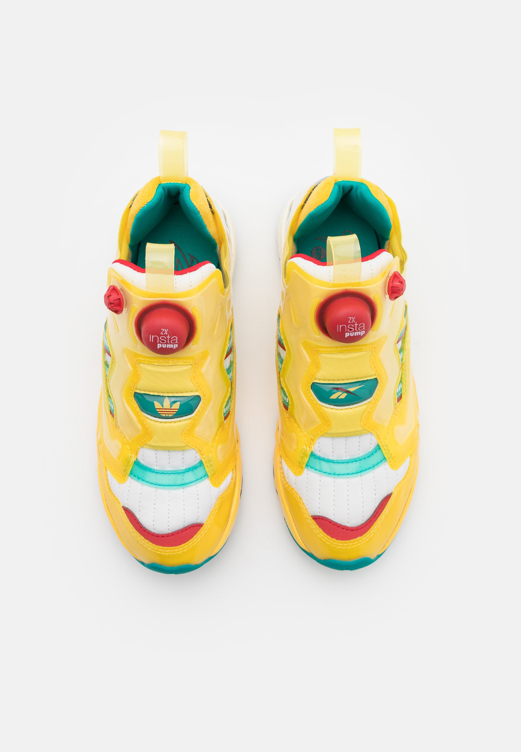 adidas Originals ZX PUMP UNISEX - Sportbačiai - spring yellow/green/cream  white/geltona - Zalando.lt