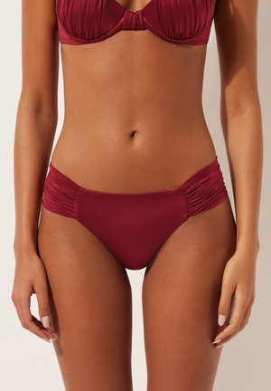 Calzedonia SHINY SATIN - Bikinibukser - red