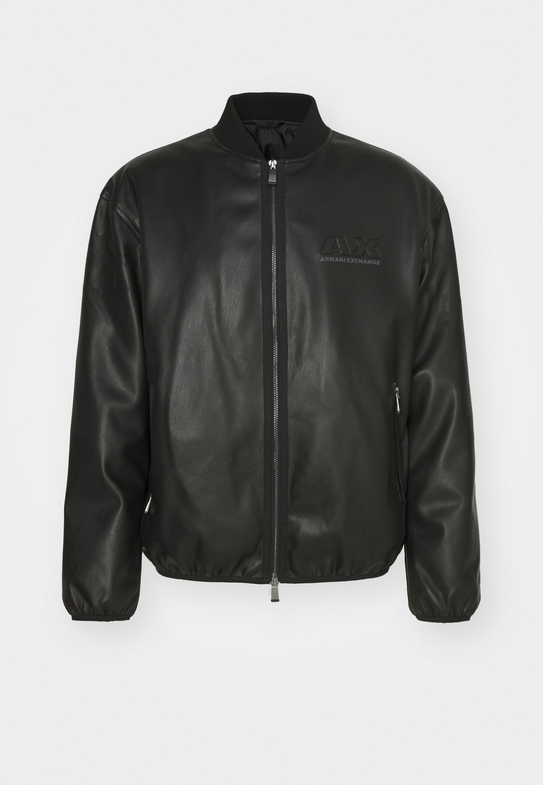 Armani Exchange Faux leather jacket - black - (Pre-owned) - Zalando.ie
