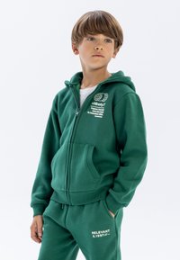 MINOTI HOODED ZIP THROUGH - Mikina so zipsom - green