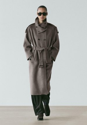 WITH BELT - Trench - dark grey