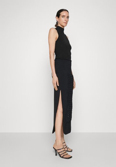 A.W.A.K.E. MODE SKIRT WITH FRAME INSERT - Μάξι φούστα - black