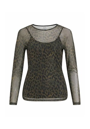 Rouge Edit, OBERTEIL MIT LANGEN ÄRMELN MESH - T-shirt à manches longues - dull gold