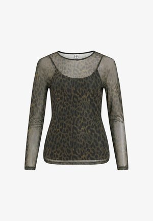 Rouge Edit, OBERTEIL MIT LANGEN ÄRMELN MESH - T-shirt à manches longues - dull gold