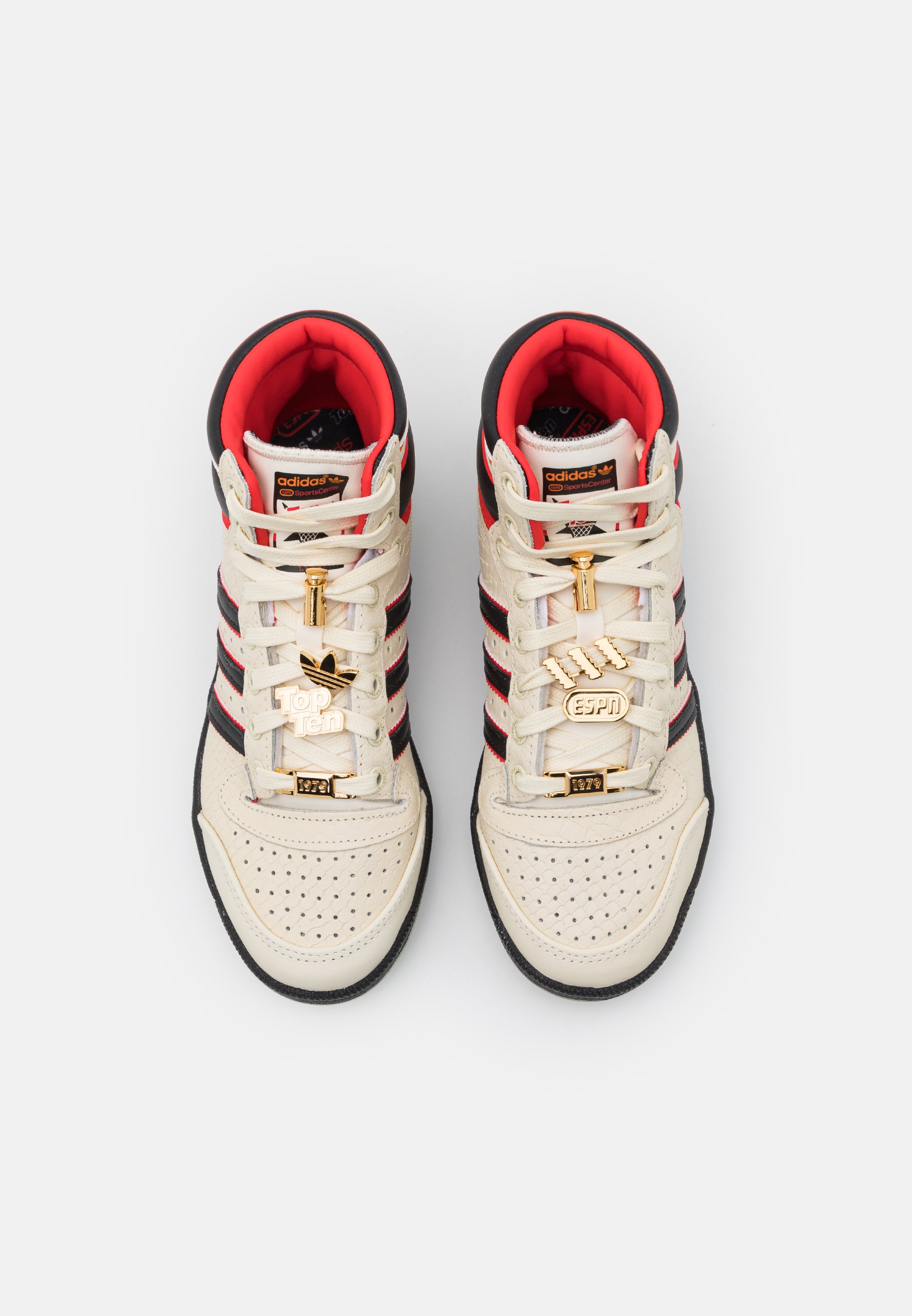 adidas Originals TOP TEN ESPN UNISEX - High-top trainers - white/off-white  - Zalando.co.uk