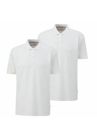 s.Oliver KURZARM BEQUEM KNOPFLEISTE 2ER PACK - Poloshirt - weiß