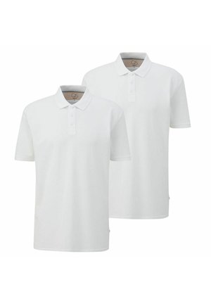 KURZARM BEQUEM KNOPFLEISTE 2ER PACK - Poloshirt - weiß