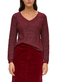 s.Oliver Strickpullover - rubinrot