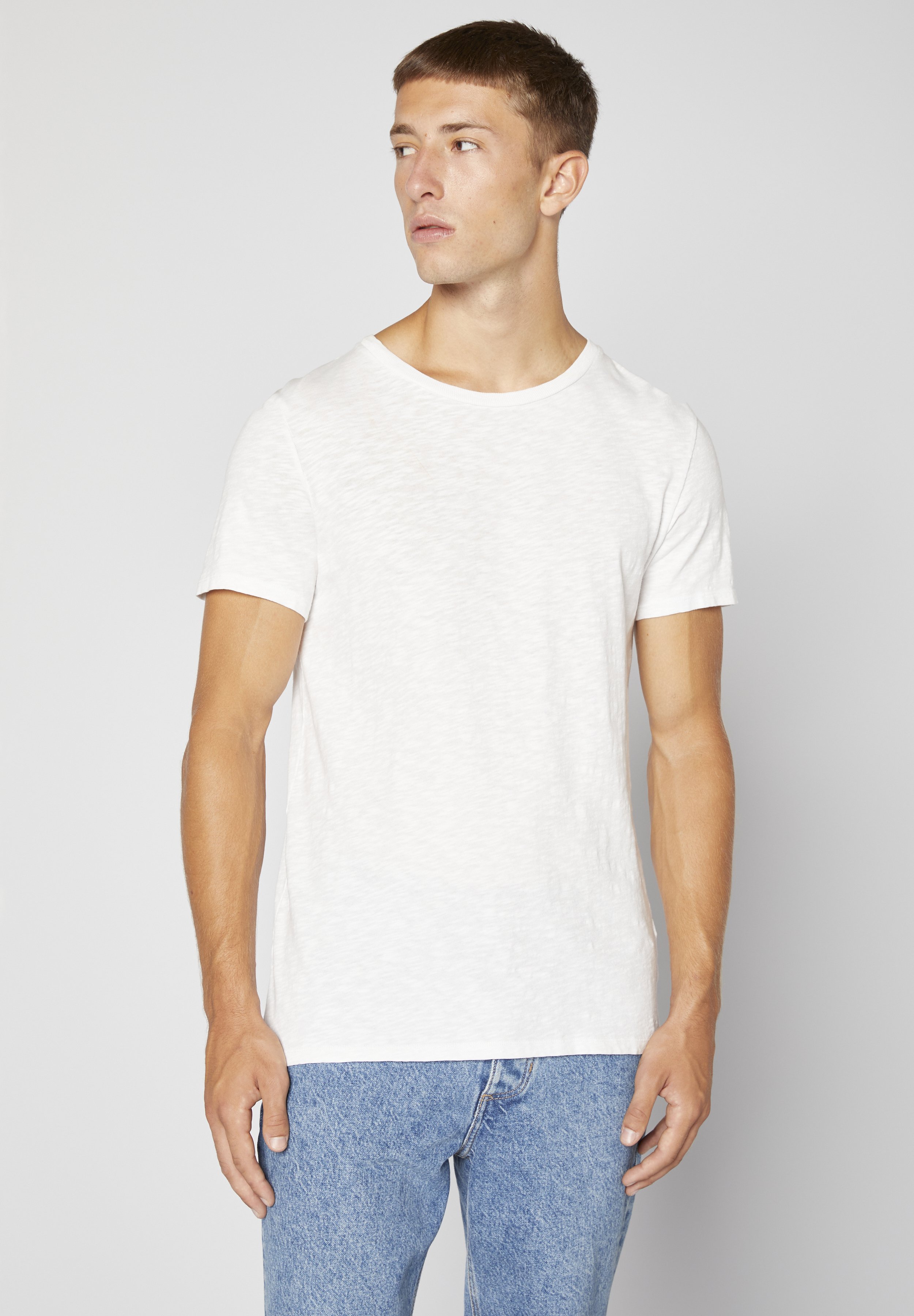 Buratti REGULAR FIT - T-shirt basique - white/blanc